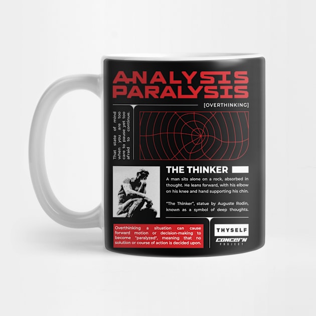 Analysis Paralysis (Overthinking) - Brutalism by intromerch